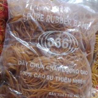 Túi  5 lạng  dây chun vòng nịt loại to màu vàng