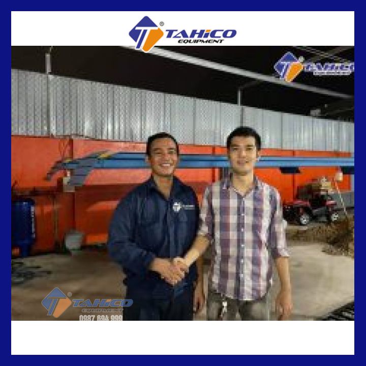 Cầu nâng 1 trụ rửa xe ô tô Ấn Độ SHARK lắp nổi - bảo hành 5 năm - Tahico