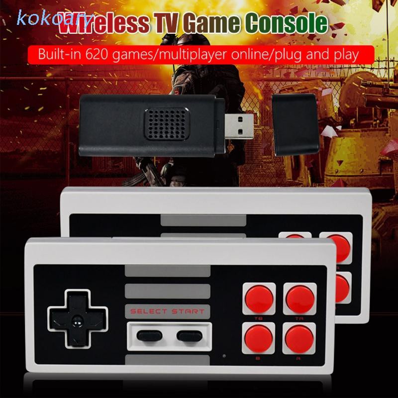 KOK Classic Game Console Built-in 620 Games with TV Stick,Handheld Video Game Console, Portable Game Player for Family TV