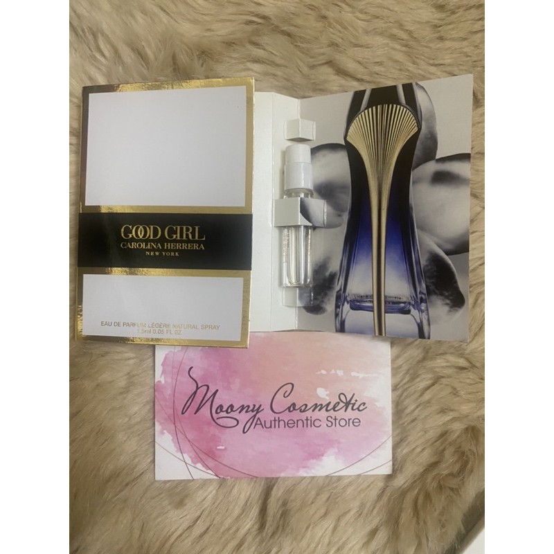 vial mẫu thử nước hoa nam nữ Carolina Herrera Good Girl Legere( guốc trắng)/212 vip/Bad boy 1.5ml