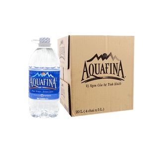 Thùng 4 chai 5 lít nước tinh khiết Aquafina