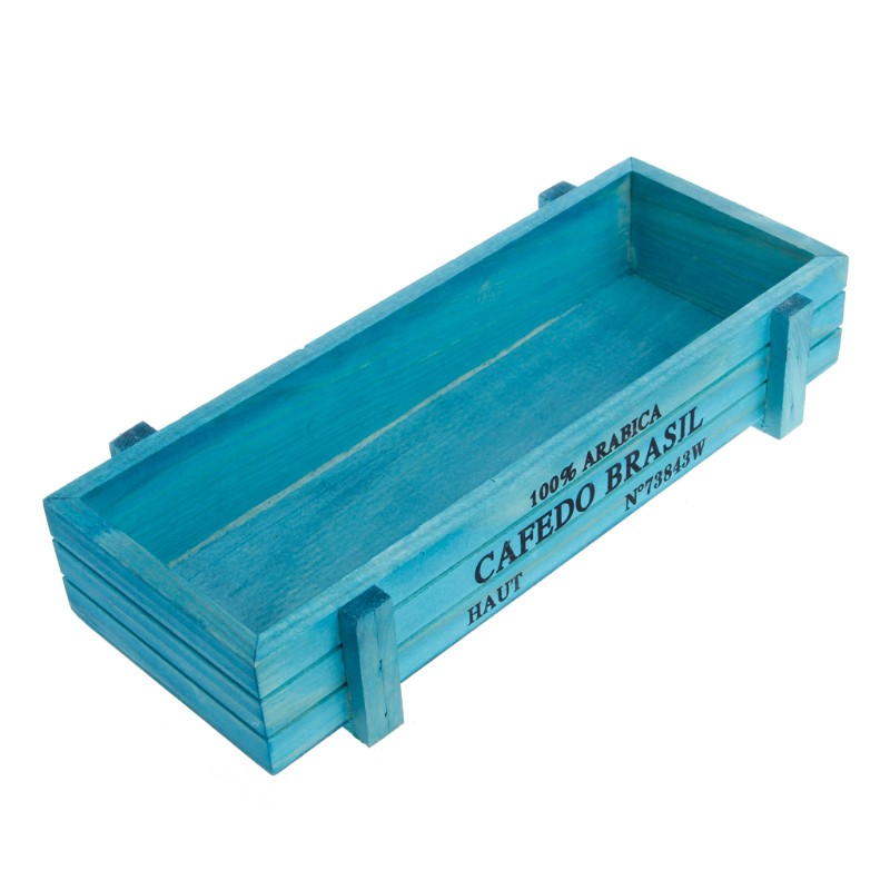 Chậu Trồng Cây Hình Chữ Nhật Bằng Gỗ Phong Cách Vintage