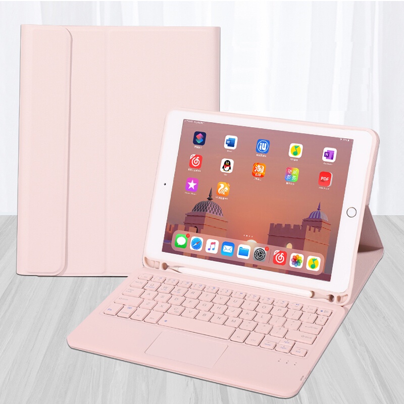 Bao da máy tính bảng có bàn phím bluetooth thích hợp cho Ipad Pro 11 2021 10.2 8th 7th Gen 9.7 5th 6th Air 4 3 2 1