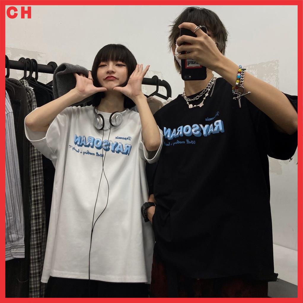 Áo thun tay lỡ form rộng unisex Neko.sg chữ kiểu sắc nét cổ tròn chất cotton nam nữ mặc đôi nhóm
