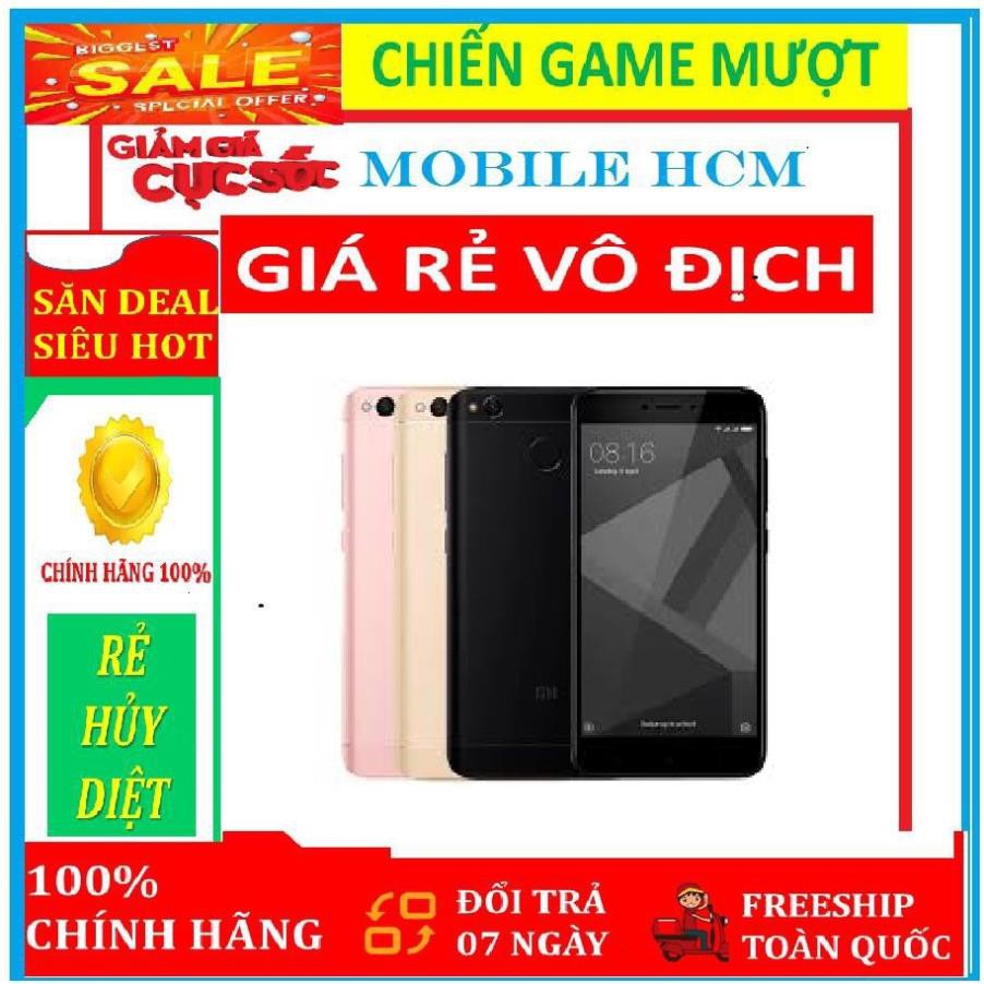 điện thoại Xiaomi Redmi Note 4X mới 2sim Ram 3G/32G, chơi game mượt, có Tiếng Việt sẵn