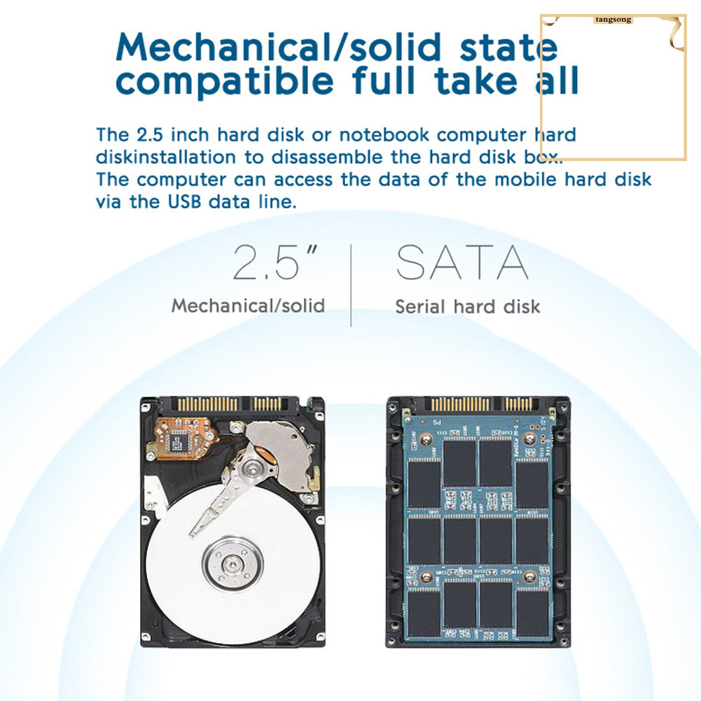 Hộp Đựng Ổ Cứng Ngoài 2.5inch Usb3.0 Sata Hdd Cho Windows Linux | BigBuy360 - bigbuy360.vn