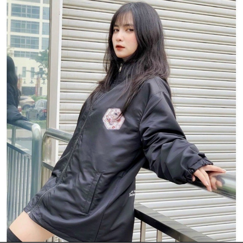 Áo Khoác CHAGHE YOUR MIND CHERRY BLOSSOM JACKET Dù 2 Lớp