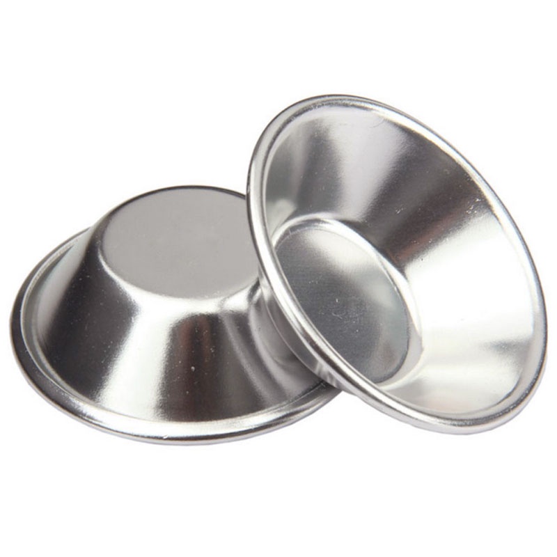 1 Khuôn Làm Bánh Tart Trứng Bằng Nhôm Màu Bạc X6T5 F6L9 A3C2