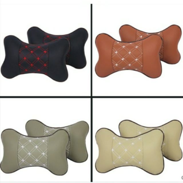 Gối Da Tựa Đầu Và Cổ Gắn Ghế Ngồi Xe Hơi Mới
