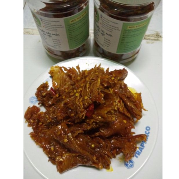 Mực Rim Sate Cán 500g/Hũ Ăn Liền - Đặc Sản Nha Trang