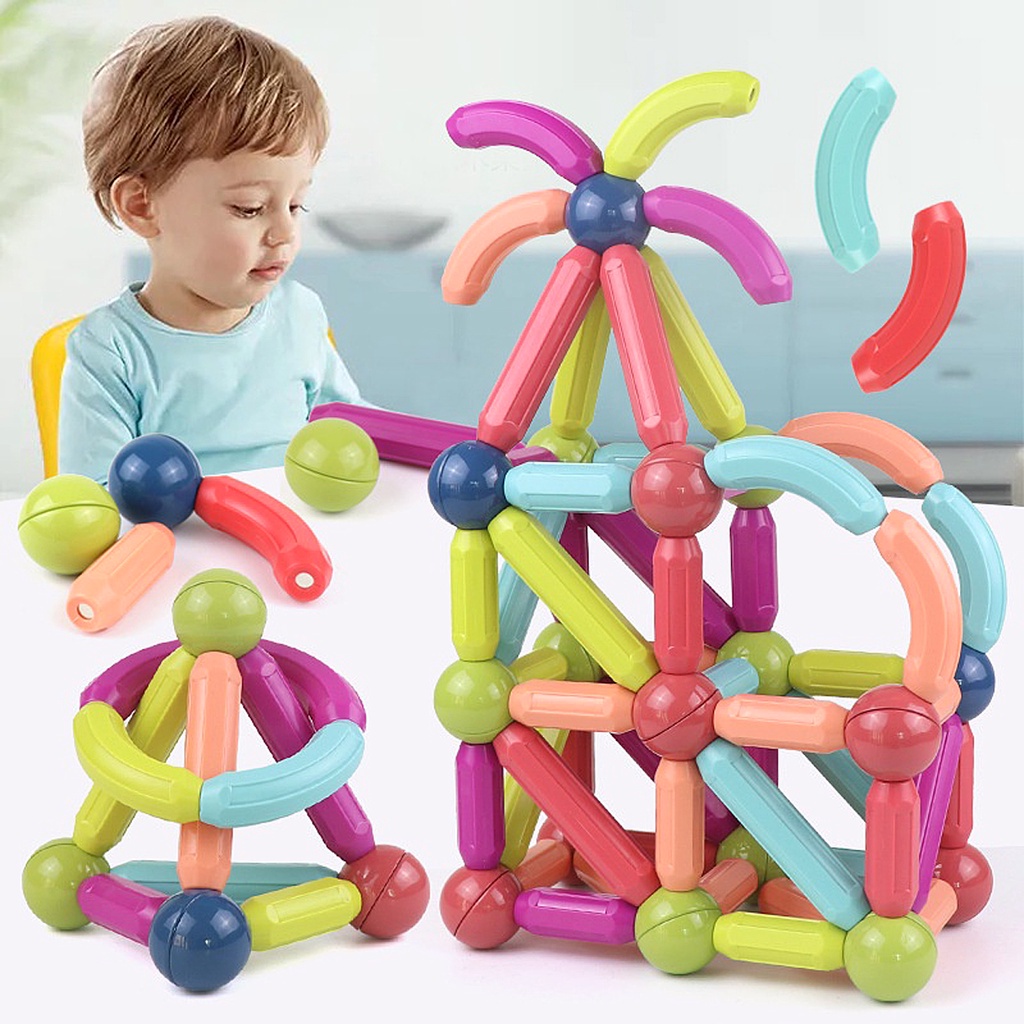 Bộ Đồ Chơi Xếp Hình Nam Châm 36 Chi Tiết Cho Bé Xếp Hình Lego Thông Minh Cho Bé, Đồ Chơi Trẻ Em Phát Triển Trí Tuệ