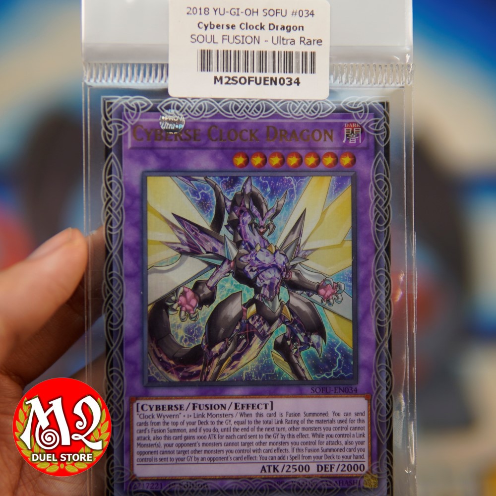 Lá bài rồng huyền thoại của Vrains Yugioh - Cyberse Clock Dragon - Bảo quản M2SCCQ-LITE