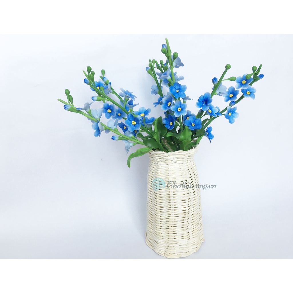 Lọ hoa mây đan bằng mây tự nhiên KT M8xĐ12xC17cm cắm hoa, decor, trang trí bằng mây