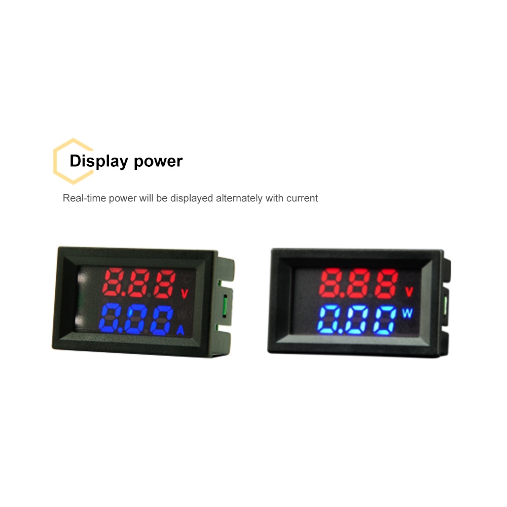 DIYMORE Đồng Hồ Đo Điện Áp M6120 DC6-120V DC 10A 50A 100A