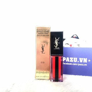 Son Kem YSL Water Stain 618 Wet Vermillon