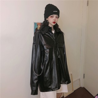 Áo sơ mi da phong cách Darkwear