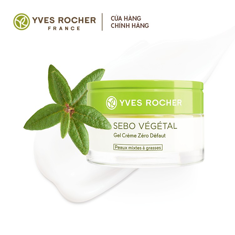 Sản phẩm dưỡng da Yves Rocher SEBO VEGETAL ZERO BLEMISH GEL CREAM 50ML