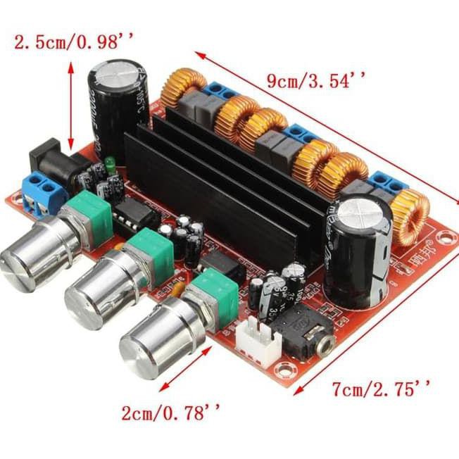 Bảng Mạch Âm Thanh Z9Ww Tpa3116D2 2.1 Kênh Class D 2x50w + 1x100w M8Ro