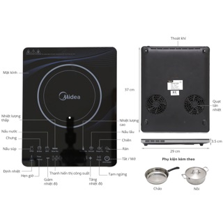 Bếp điện từ Midea MI-T2112DA