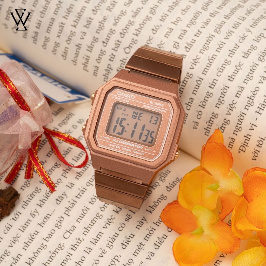 Đồng Hồ Điện Tử Nam Casio WATCHSTORE B650WC-5ADF Thiết Kế Mặt Kính Nhựa 41mm, Vỏ Nhựa, Dây Kim Loại Bền Bỉ