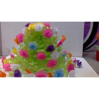 1  bộ Hoa giấy lụa NHIỀU MÀU 25k (bộ 84 bông, lá, hạt xốp, chai)  Long Hải, Vũng Tàu.09075198901