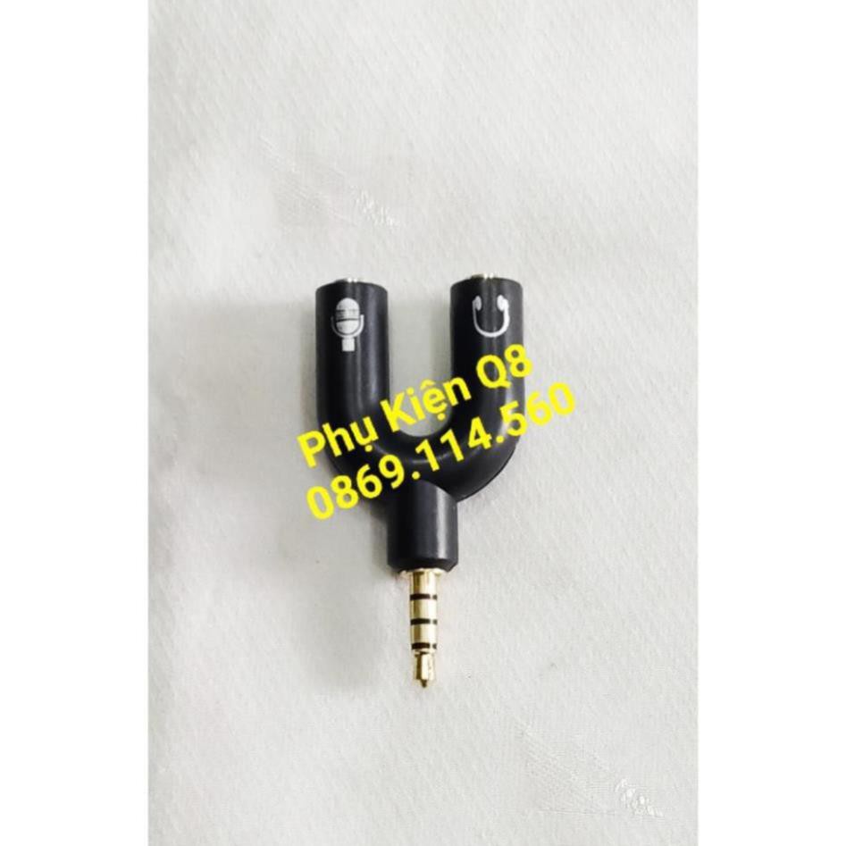 Đầu chuyển từ jack 3.5 ly sang 2 lỗ micro + phone