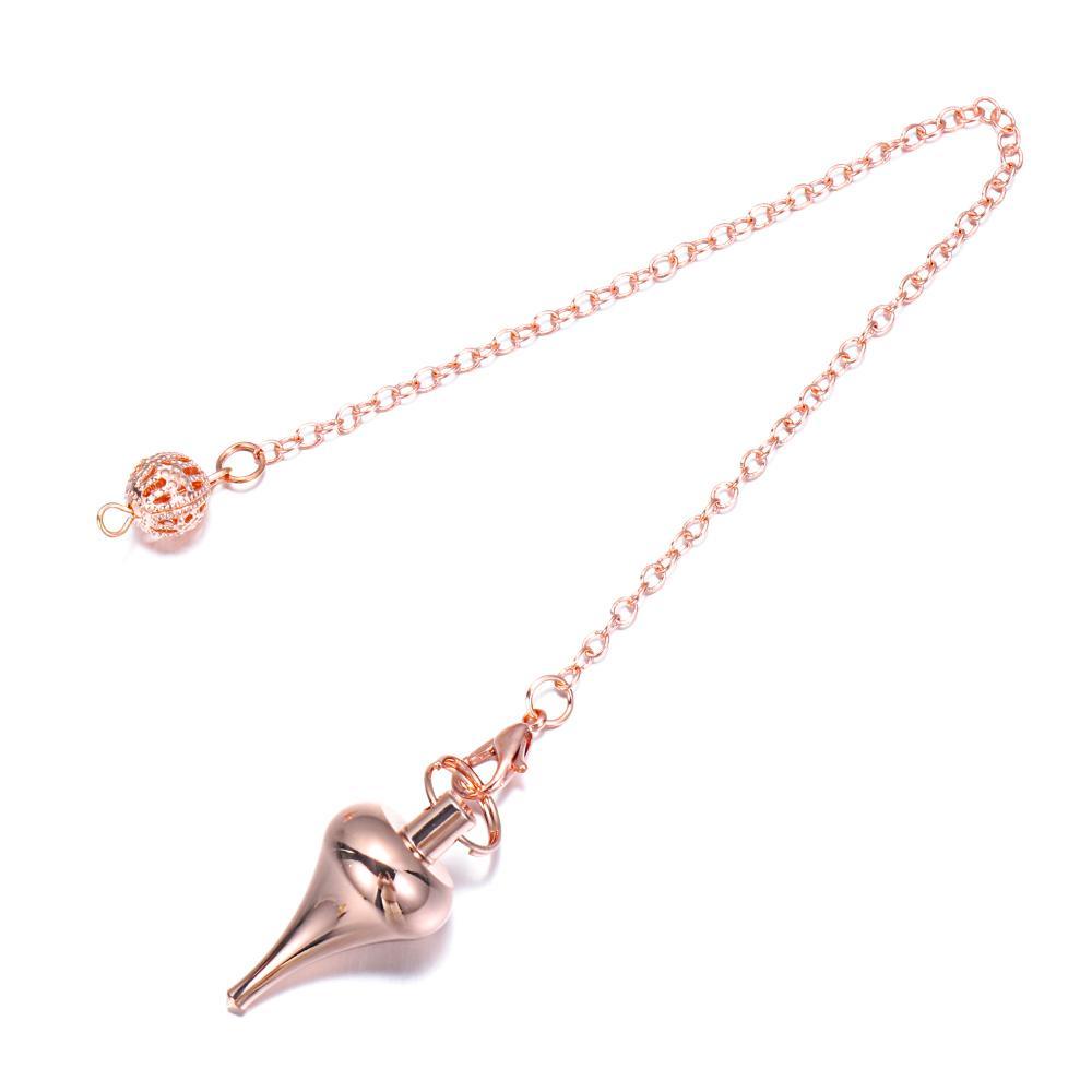 Dây Chuyền Mặt Quả Lắc Reiki Thời Trang|Dụng Cụ Chia Ngăn Bằng Đồng Cổ Điển Độc Đáo