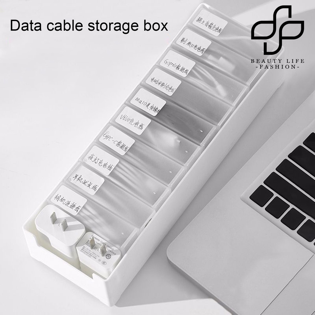 Hộp Đựng Dây Cáp Bằng Nhựa Trong Suốt Đa Năng Có Thể Tái Sử Dụng