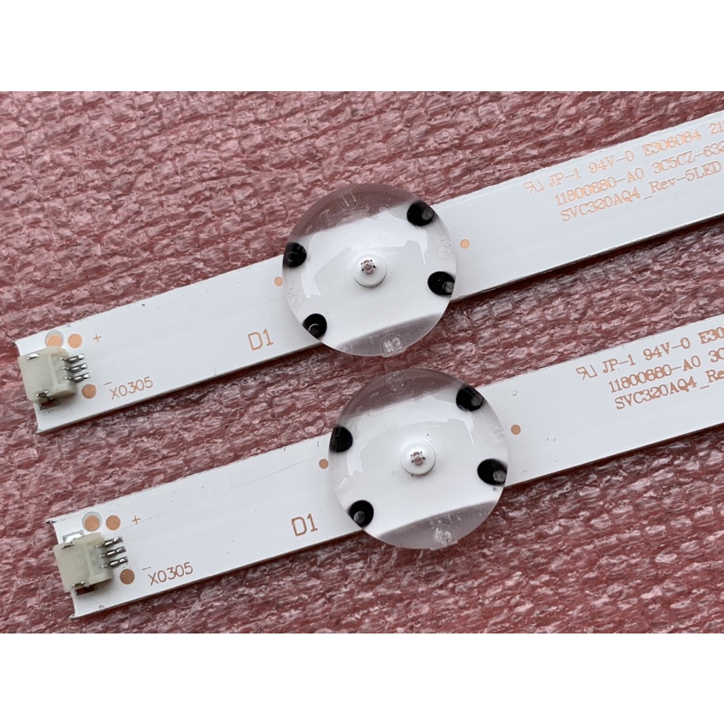 THANH LED TIVI LG 32LH570 32LH512D BỘ 2 THANH MỖI THANH 5 BÓNG 3V DÀI 63,2cm SVC320AP1_REV04_5LED_170113