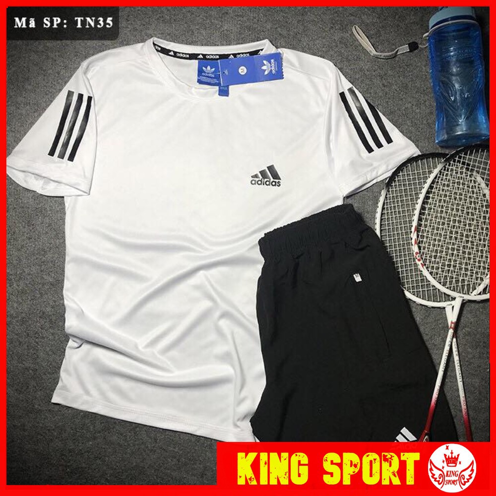 Bộ quần áo nam hè đẹp vải thun co dãn bốn chiều giá rẻ 🌟 KINGSPORT 🌟 Bộ quần áo thể thao nam co dãn bốn chiều rẻ đẹp