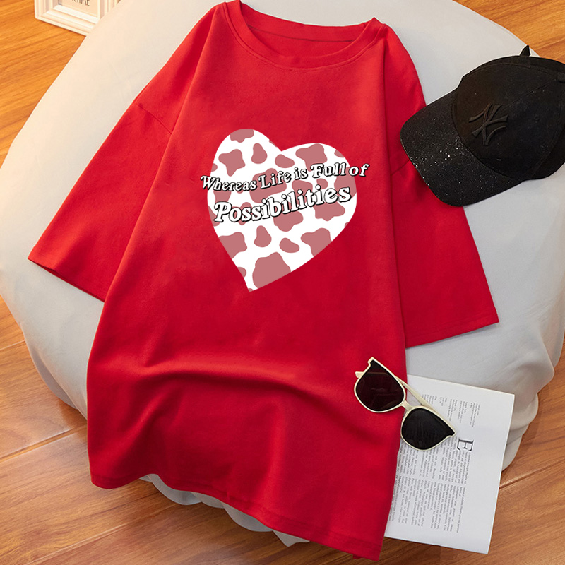 NRVP Áo Thun Tay Ngắn Dáng Rộng Có Size Lớn