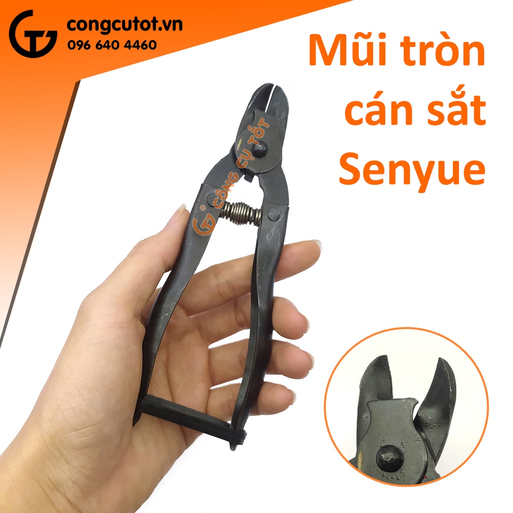 Kìm cắt cuống thu hoạch quả mũi tròn cán sắt Senyue