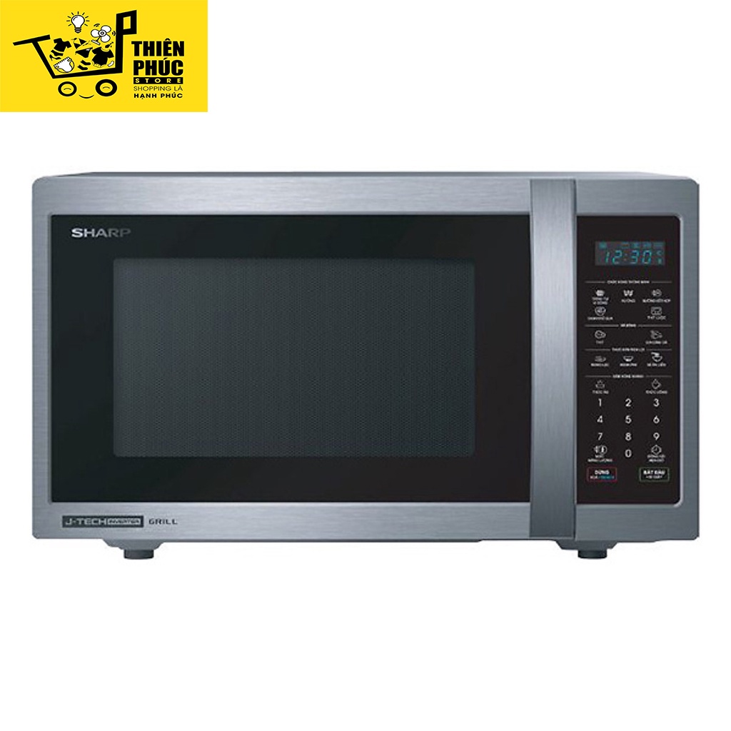 Thiên Phúc Store - Lò Vi Sóng Điện Tử Có Nướng Sharp R-G52XVN-ST (25 Lít) - Hàng Chính Hãng