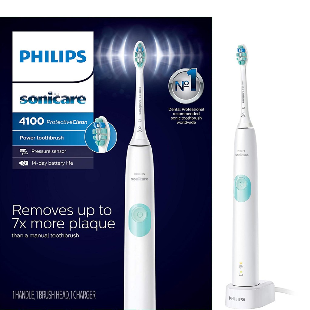 [Super Sale ] Bàn Chải Điện Philips Sonicare  4100 ProtectiveClean Chải Sạch - Làm Trắng Răng - Chăm Sóc Nướu