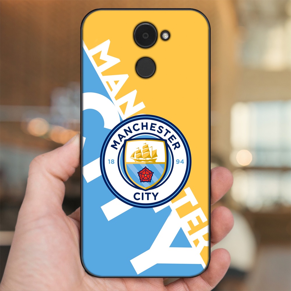 Ốp lưng Huawei Y7 Prime viền đen in hình Manchester City MC