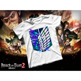 Áo thun Cotton Unisex - Anime - Attack on Titan - Lá cờ rực rỡ cánh chim tự do
