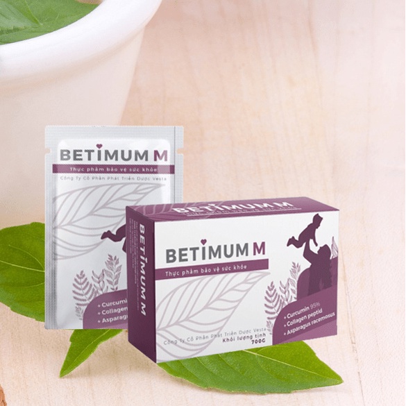 Bột pha lợi sữa cốm sau sinh Betimum-M giúp mẹ giảm căng thẳng, ngủ ngon và sâu giấc hơn - Hộp 14 gói