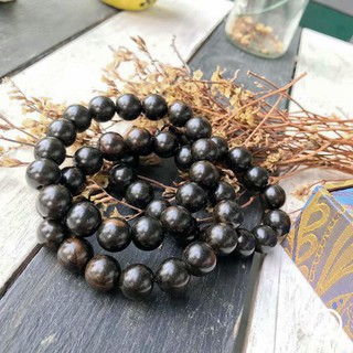 Vòng phong thủy gỗ mun sừng 12 ly