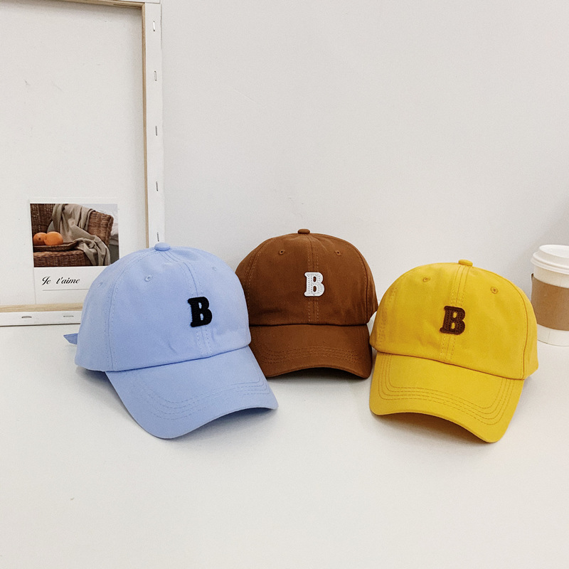 Mũ thời trang thêu chữ B mũ chống nắng mùa xuân và mùa hè mũ bóng chày