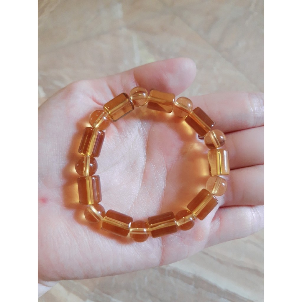 Vòng tay đá hạt trụ phong cách thời trang dành cho cả Nam và Nữ