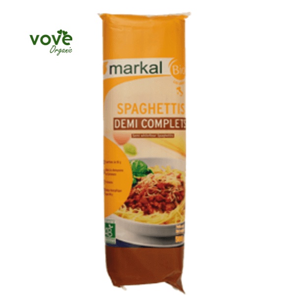 Mì spaghetti, xoắn, ống, nui penne hữu cơ Markal 500g Mamababyvn