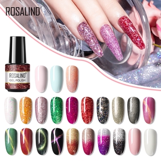 Gel móng tay ROSALIND 7ml Đèn thay đổi nhiệt độ Ba Lan Thiết kế móng tay được bảo quản bởi đèn UV / LED