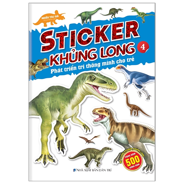 Sách - Sticker Khủng Long - Phát Triển Trí Thông Minh Cho Trẻ 4 Tuổi