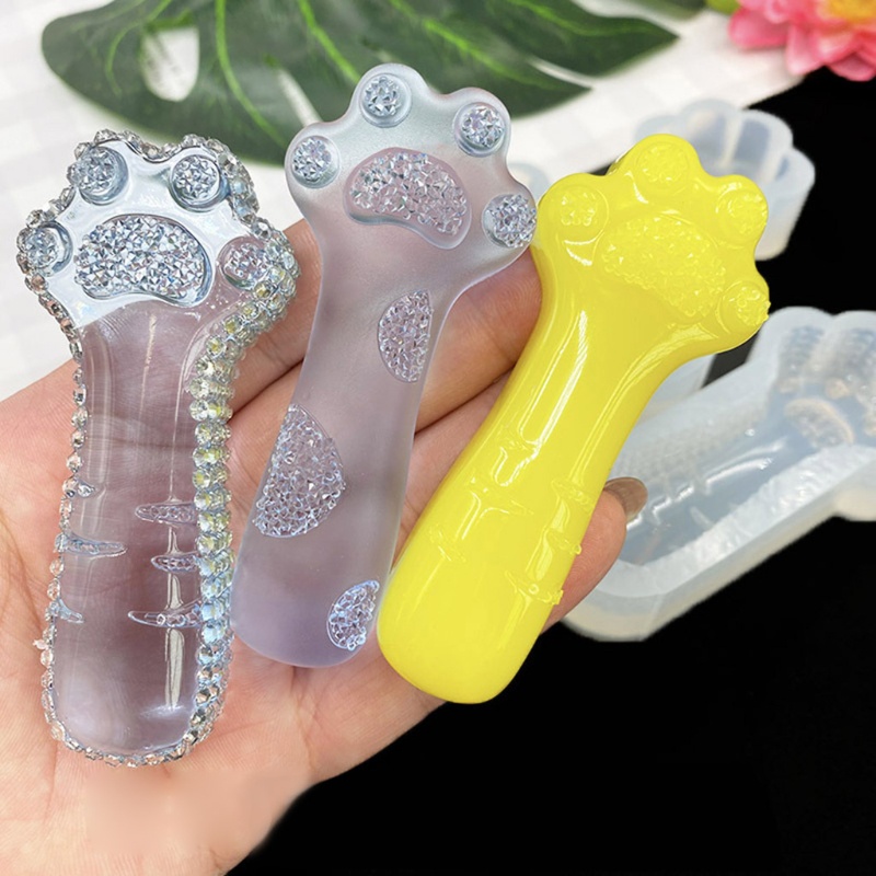 Khuôn Silicone Làm Nến Hình Chân Mèo Độc Đáo