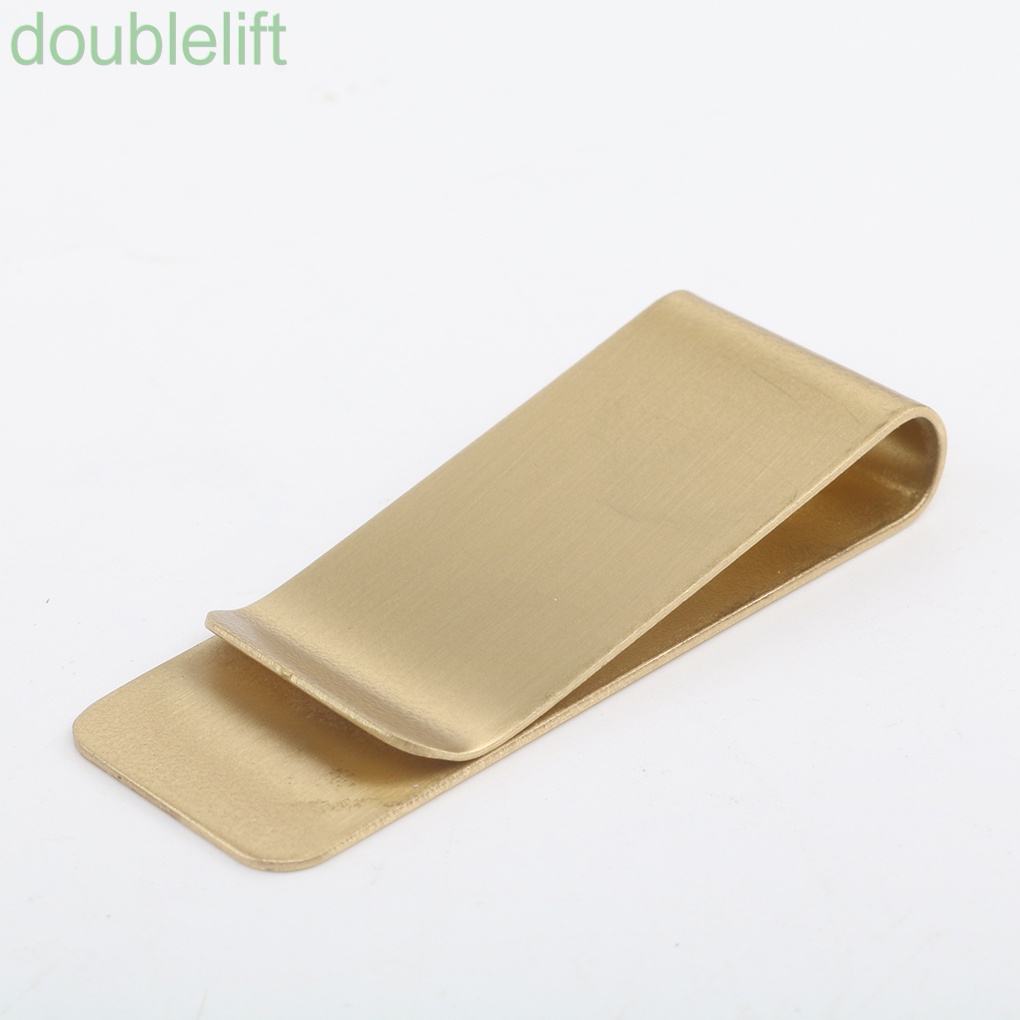 Kẹp tiền/thẻ tín dụng bằng thép không gỉ màu vàng