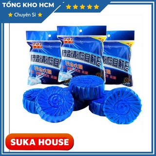 Combo 10 Viên Tẩy Bồn Cầu Xả Nước Xanh ZA06