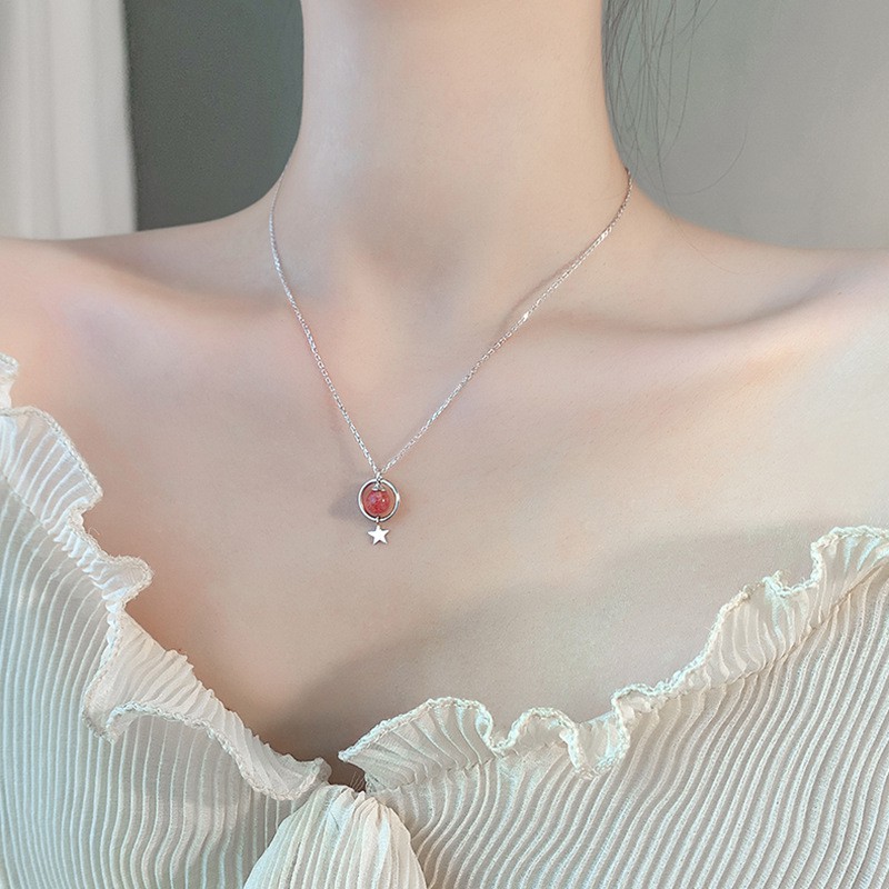 Dây chuyền bạc 925 hình ngôi sao đính đá thời trang cho nữ Nữ ANTA Jewlery - ATJ3603