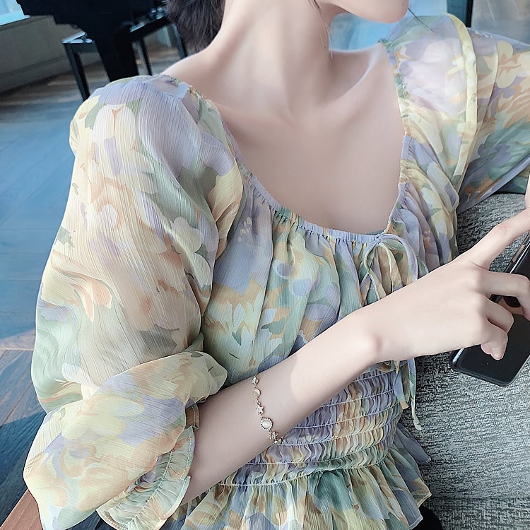 Vòng Tay Lắc Tay Nữ Ngôi Sao JUNE Đính Đá Zircon Lắc Hình Bông Hoa Gắn Đá, Phong Cách Vintage