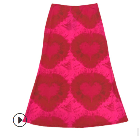 Chân Váy Nữ In Hình Trái Tim Thời Trang Xinh Xắn