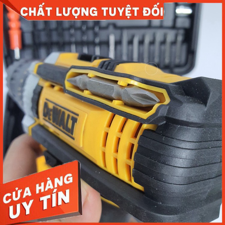 Máy khoan pin Dewalt 26V 3 Chức Năng Máy 2 PIN kèm 24 Phụ Kiện